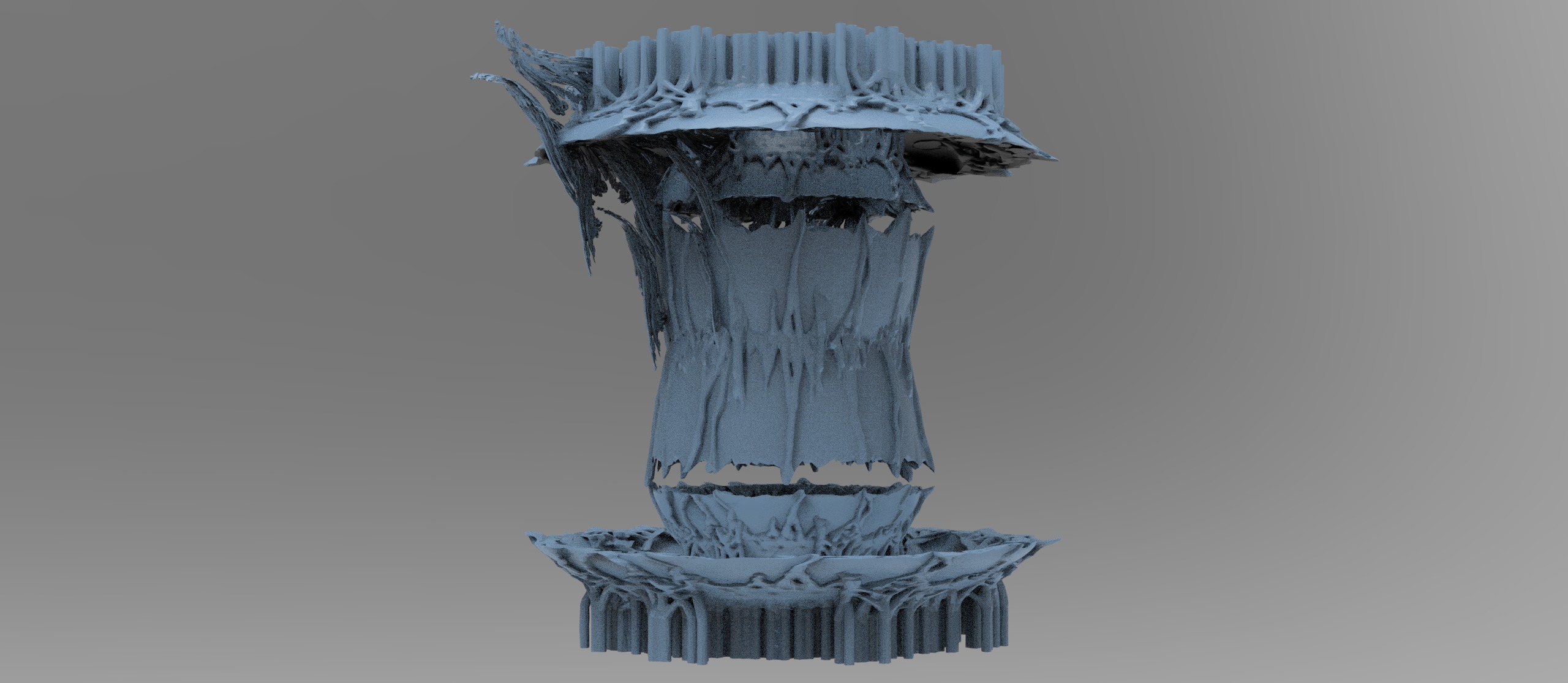 Alien root covenant 2 Low-poly 3D model_1