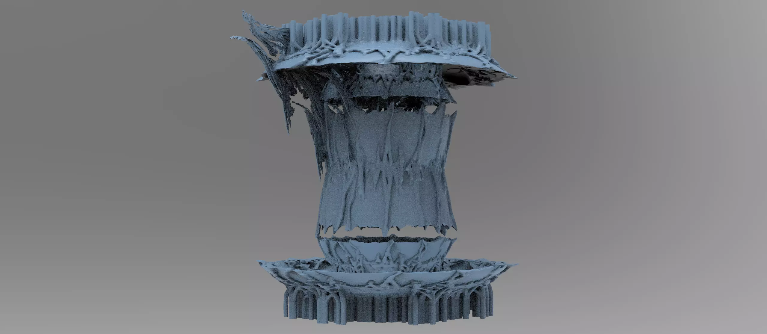 Alien root covenant 2 Low-poly 3D model_0