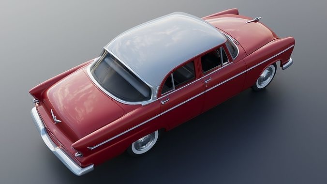 Plymouth Belvedere 4 Door 1955  3D print model 7