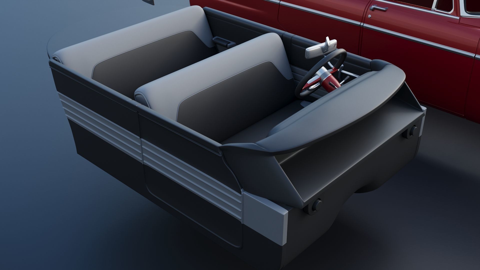 Plymouth Belvedere 4 Door 1955 3D print model_23