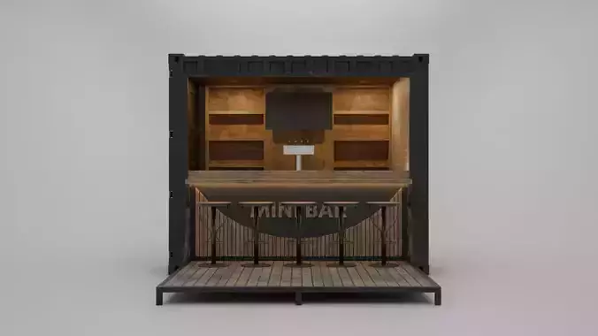 Mini Bar Container 3D model