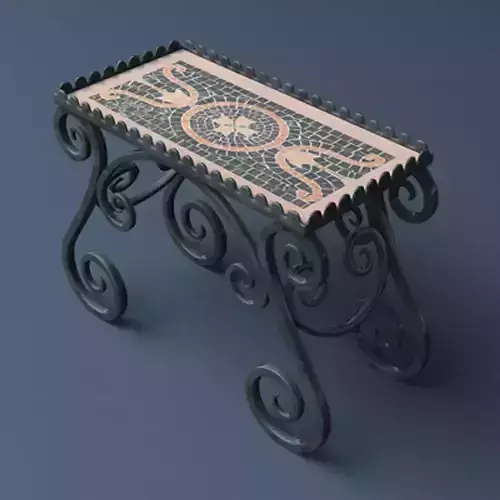Table 102 Ironwork 3D model
