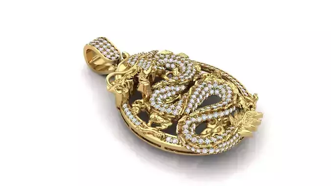 DRAGON PENDANT DIAMOND