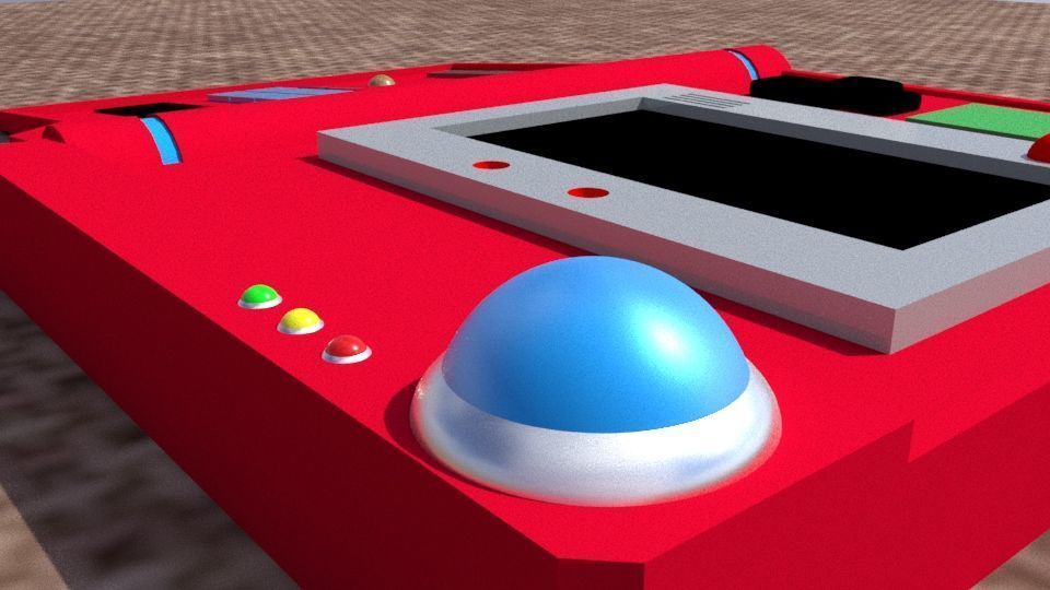 pokedex Low-poly 3D model_9