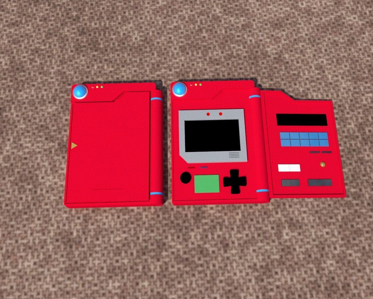 pokedex Low-poly 3D model_13