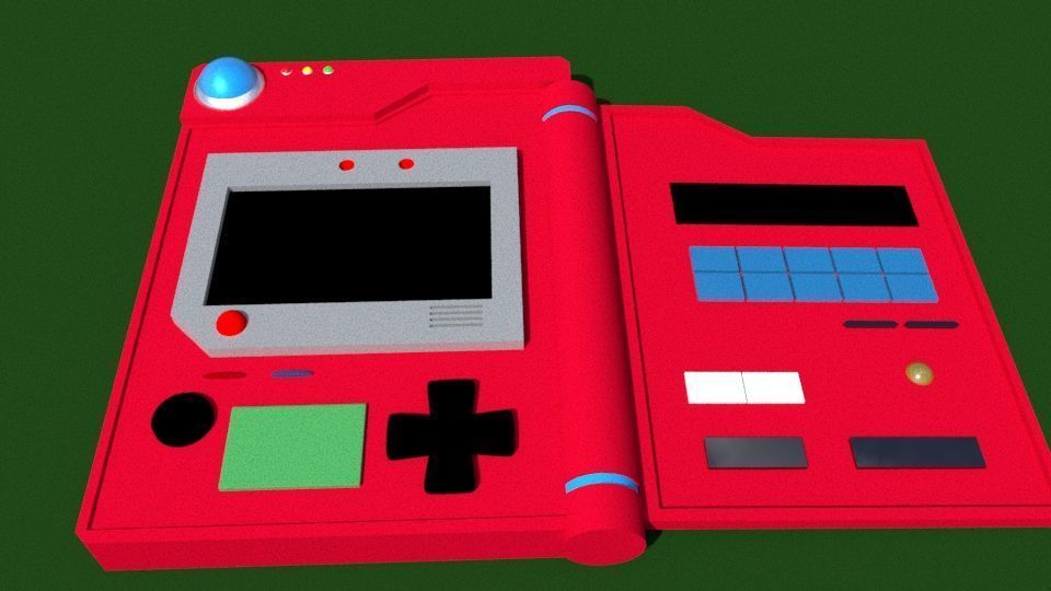 pokedex Low-poly 3D model_6