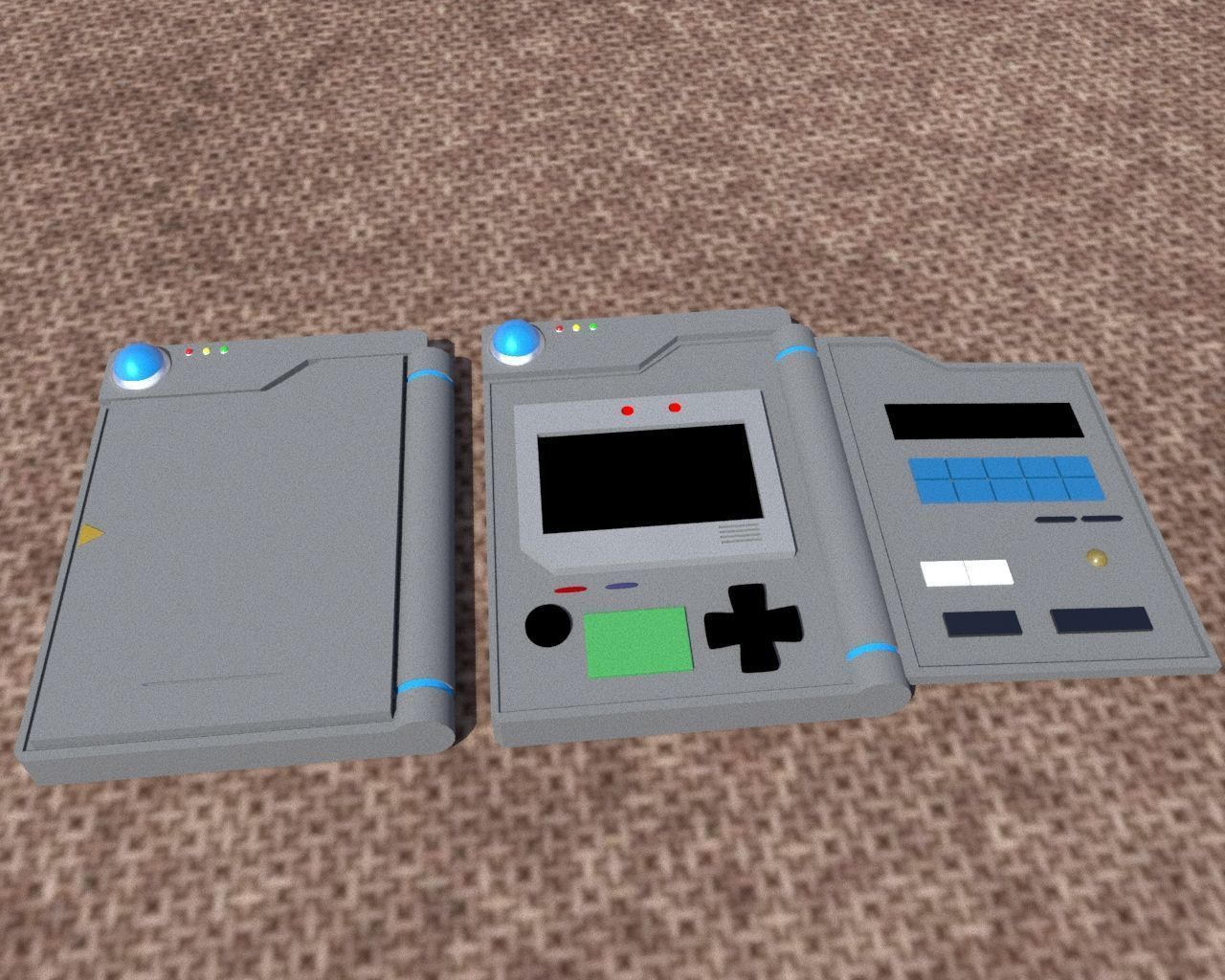 pokedex Low-poly 3D model_2