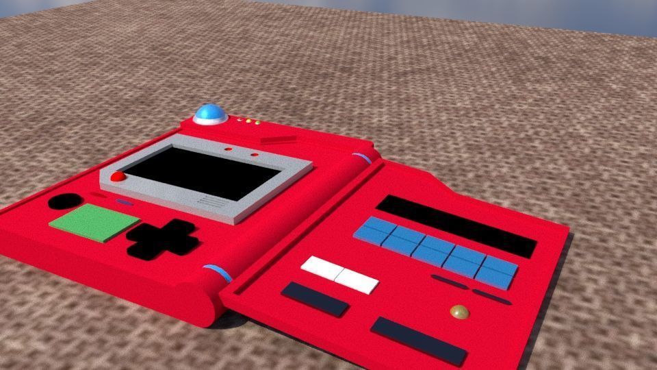 pokedex Low-poly 3D model_7