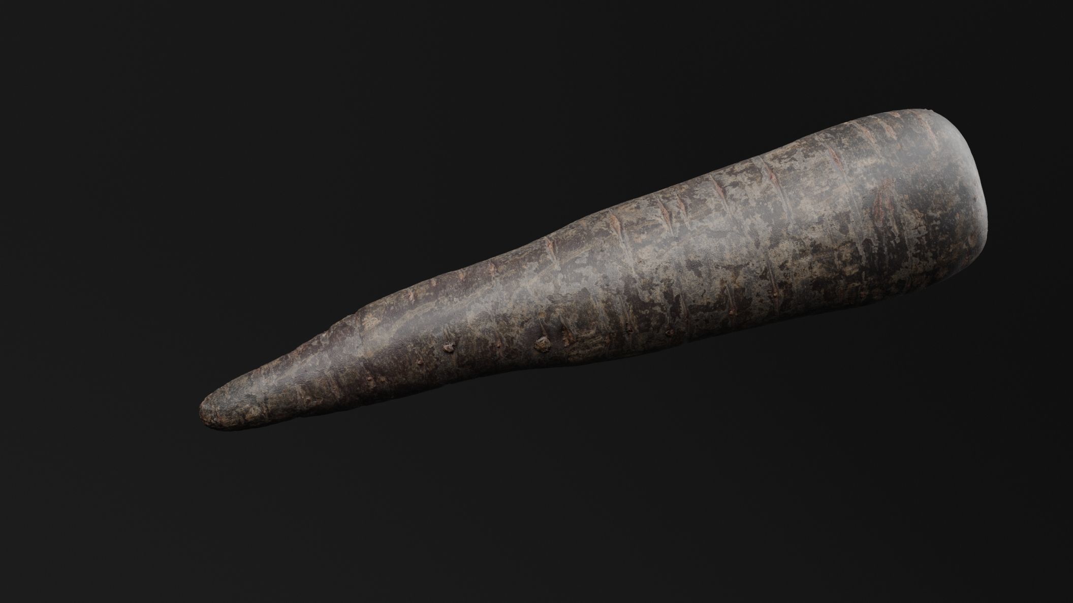 Purple Carrot 3D model_3