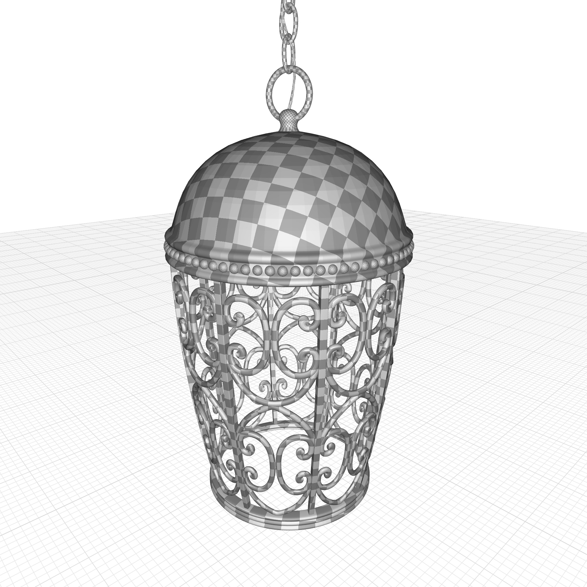 Claverack Outdoor Pendant 3D model_7