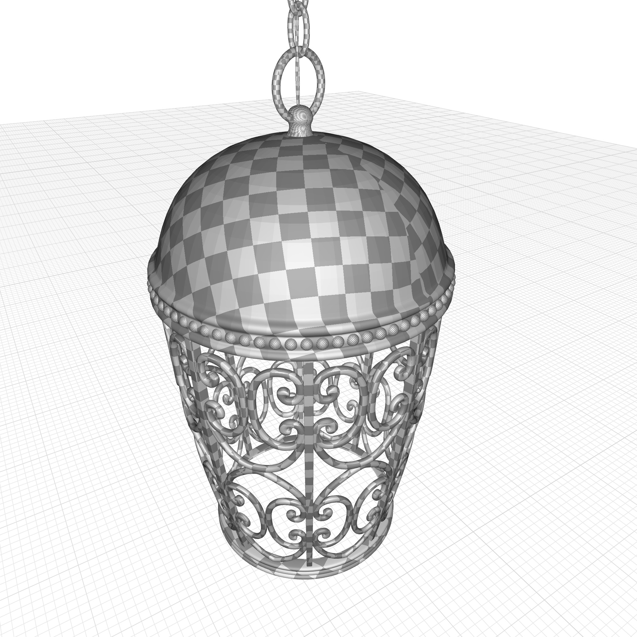 Claverack Outdoor Pendant 3D model_5