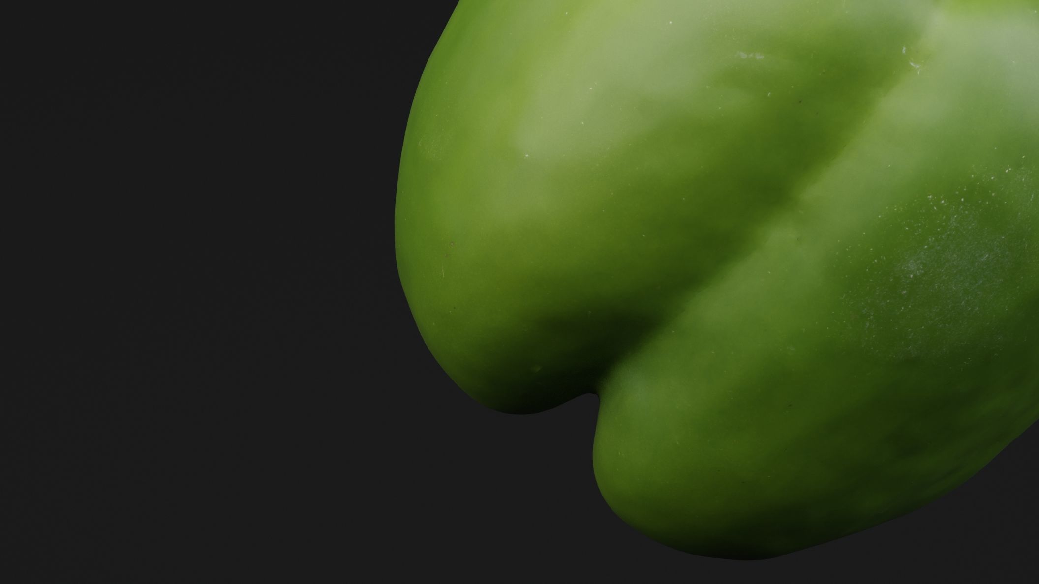 Green Bell Pepper 3D model_2