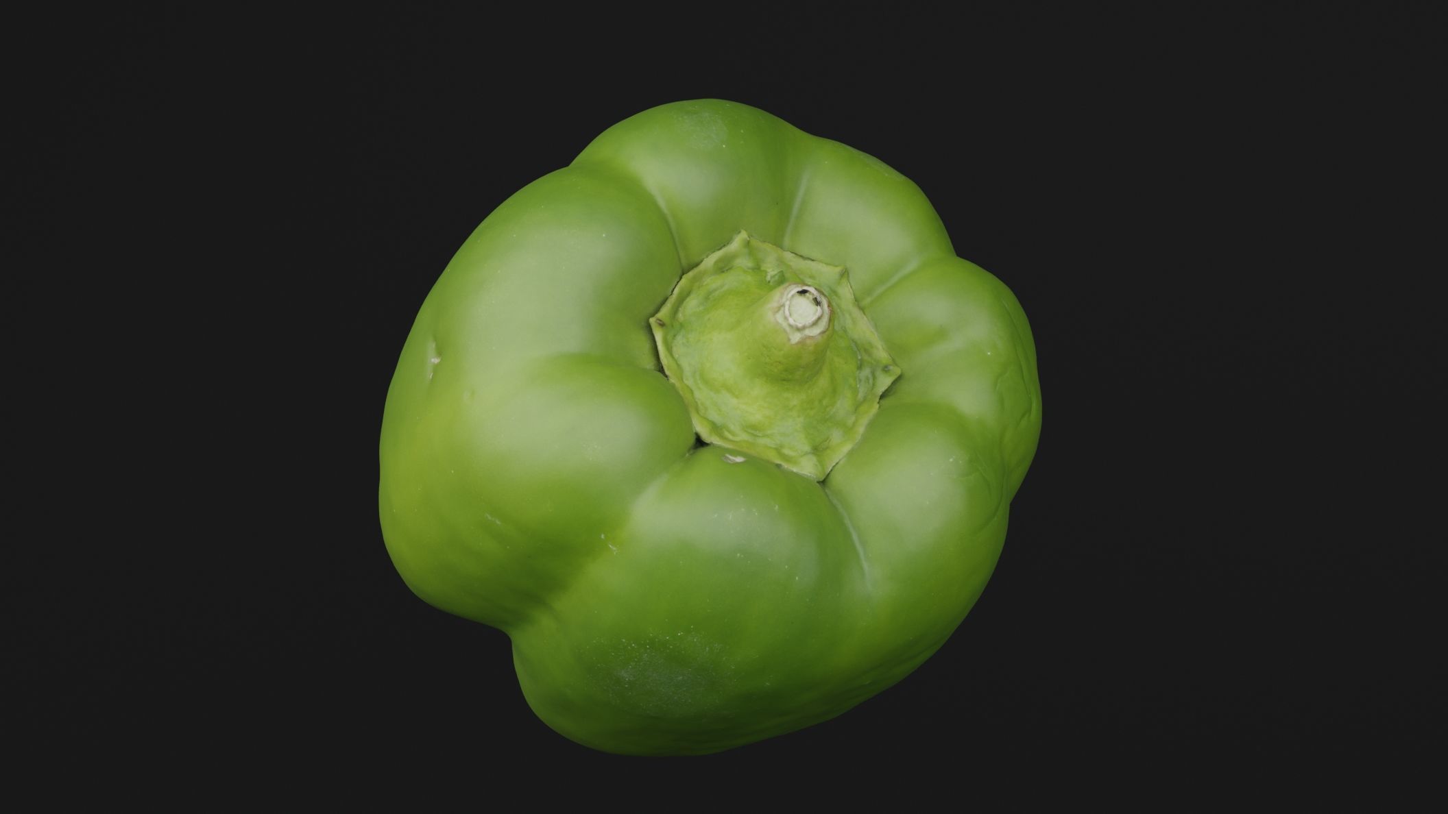 Green Bell Pepper 3D model_4