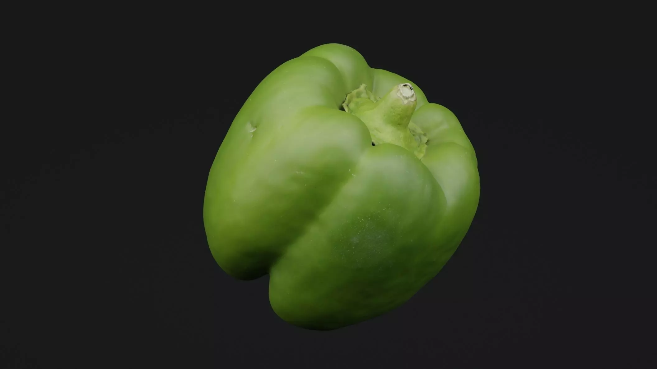 Green Bell Pepper 3D model_0