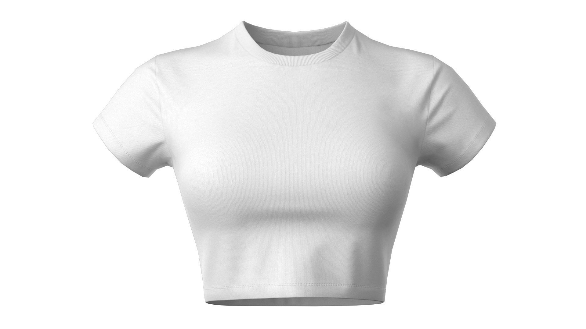 Shirt Female Low-poly 3D model_1