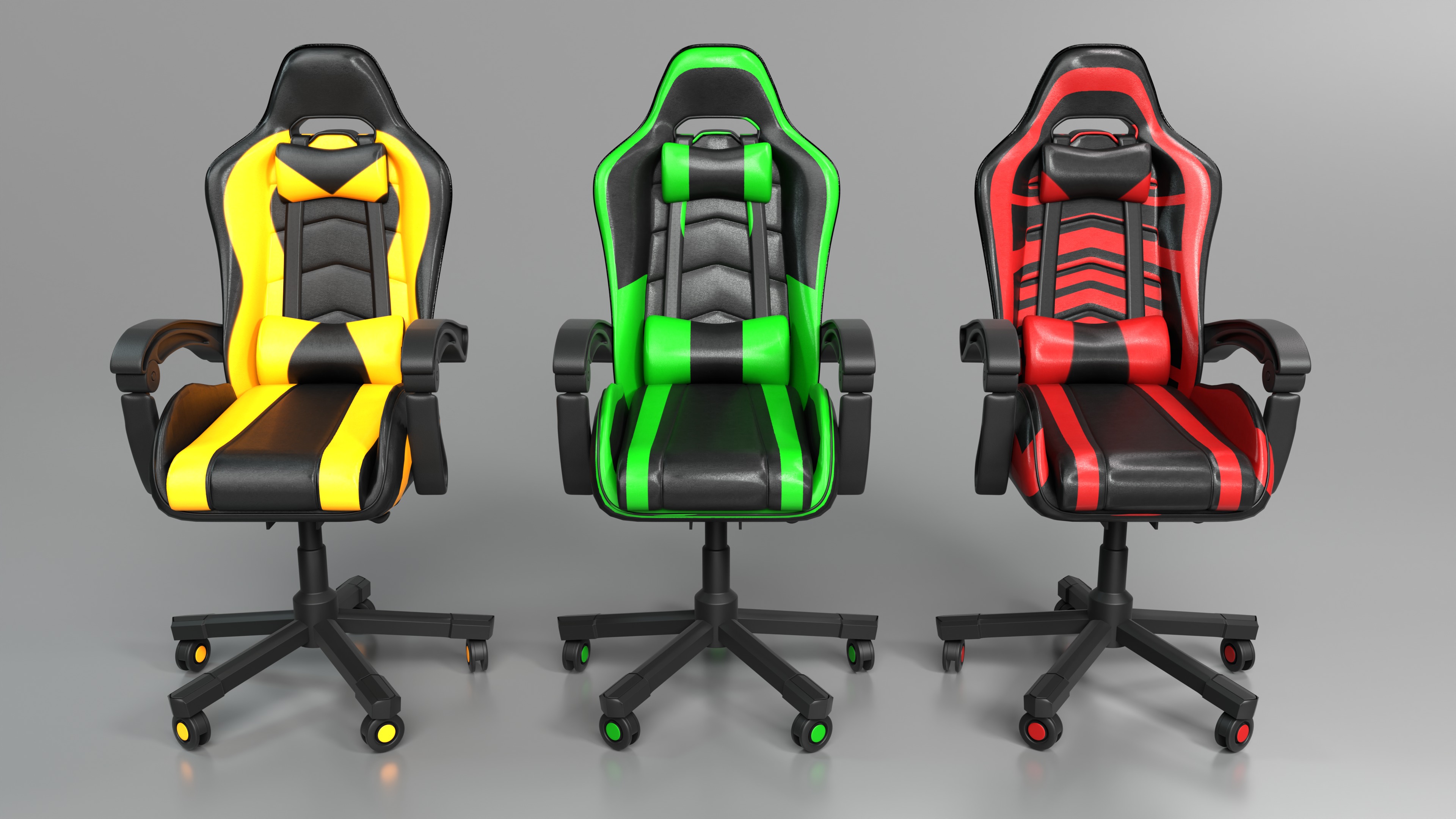 Ultimate 3D Realistic Gaming Chair Experience 3D model_1