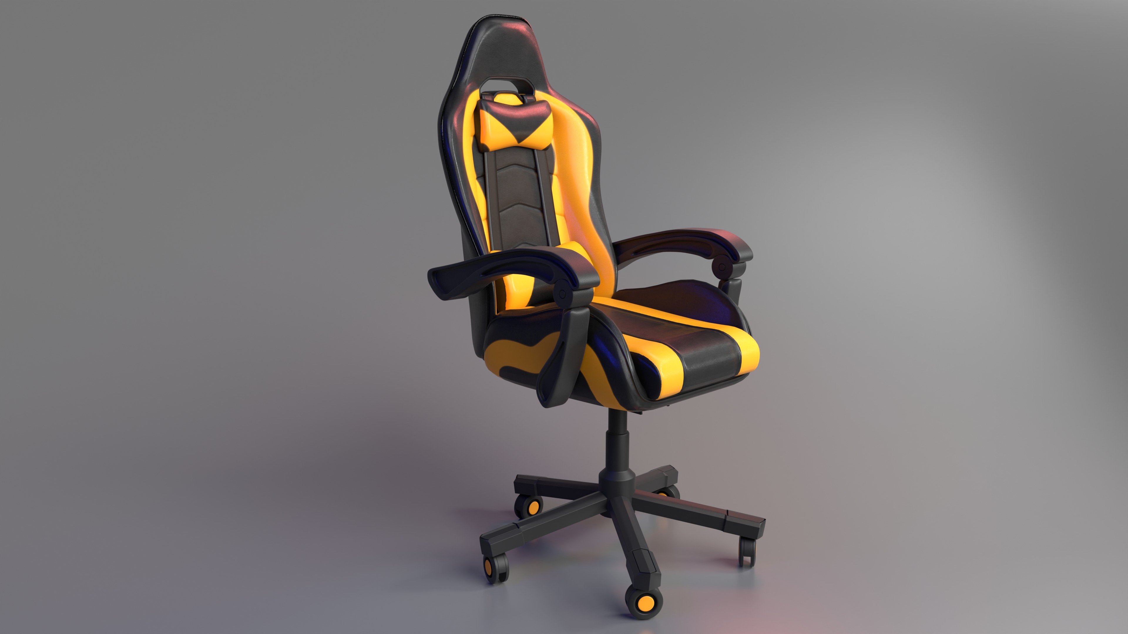 Ultimate 3D Realistic Gaming Chair Experience 3D model_5