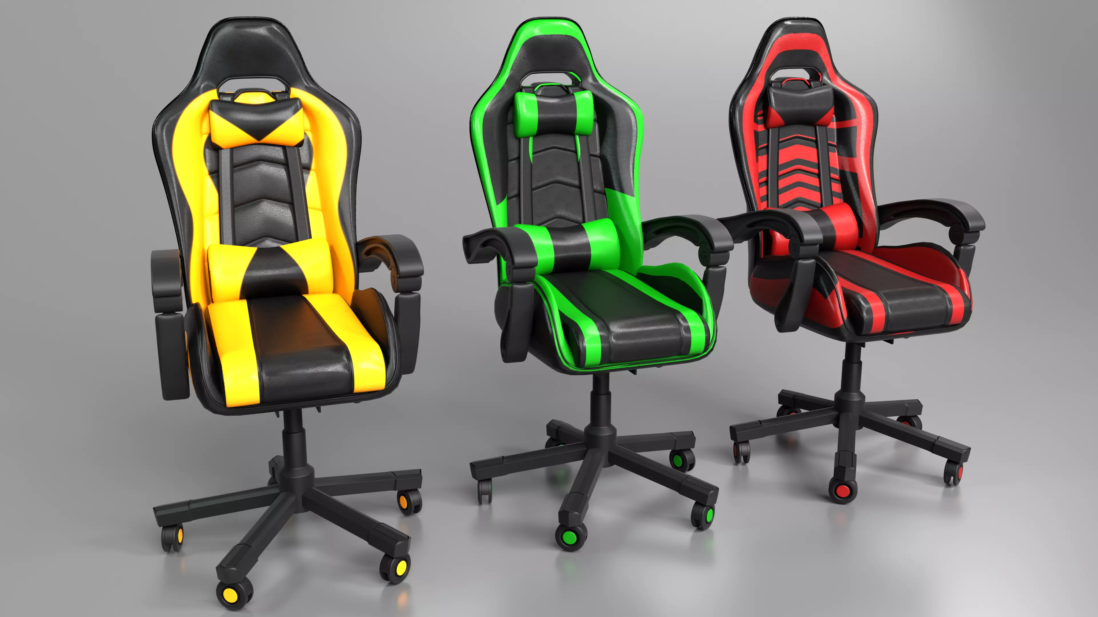 Ultimate 3D Realistic Gaming Chair Experience 3D model_0