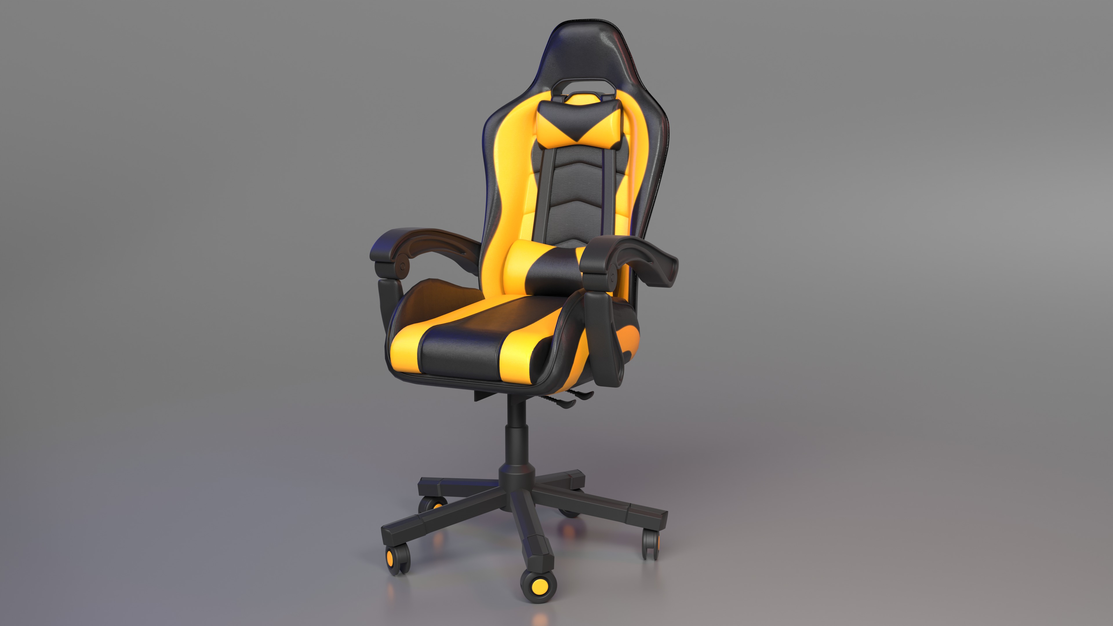 Ultimate 3D Realistic Gaming Chair Experience 3D model_11