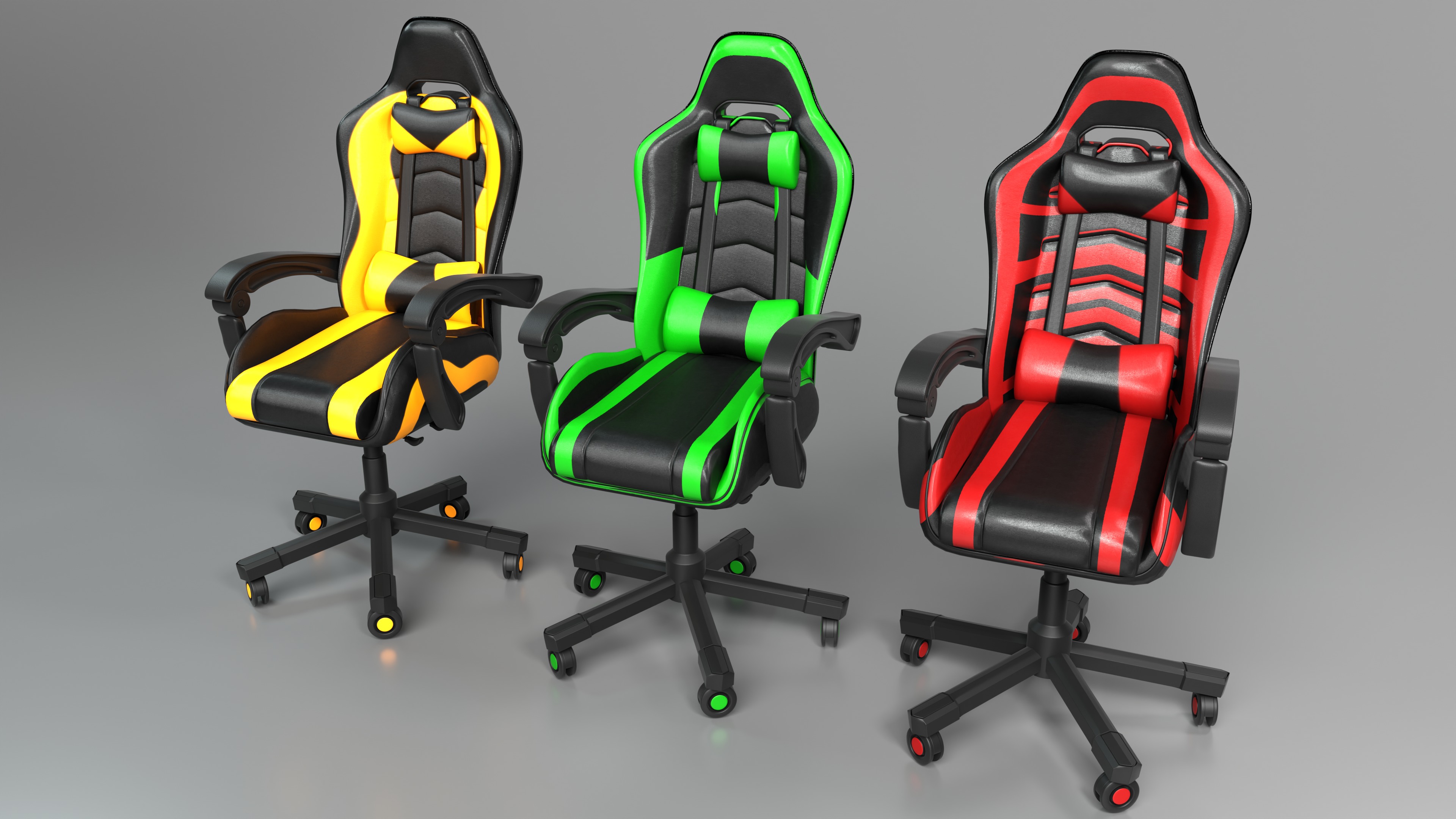 Ultimate 3D Realistic Gaming Chair Experience 3D model_2