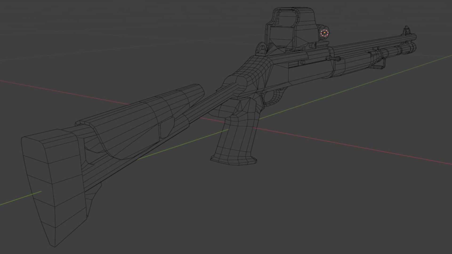 Benelli m4 super 90 Low-poly 3D model_6