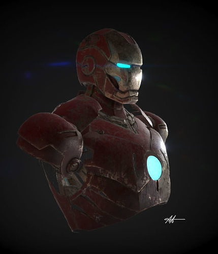 IRON MAN III Free low-poly 3D model