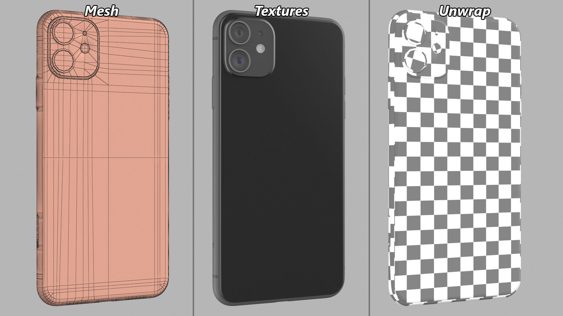 Smartphone Black 3D model_14