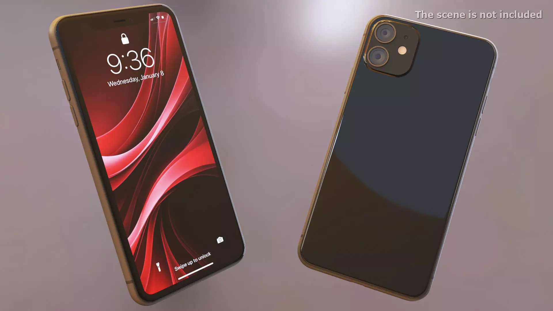 Smartphone Black 3D model_0