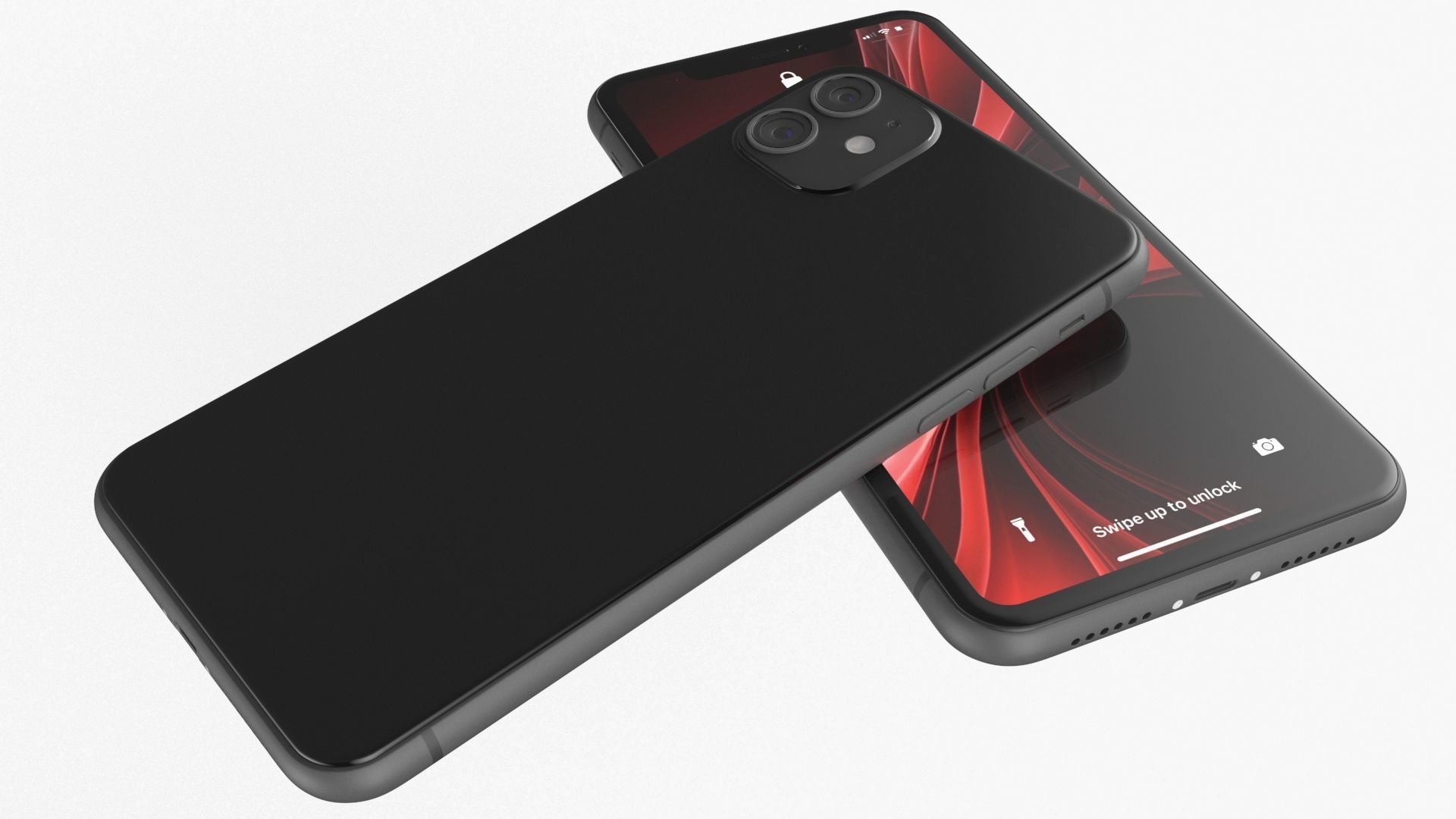 Smartphone Black 3D model_6