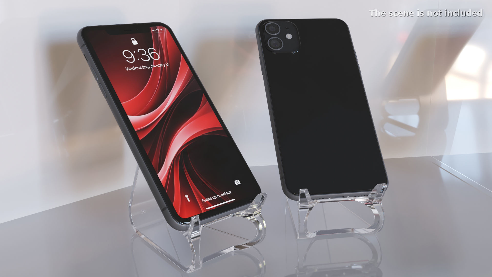 Smartphone Black 3D model_4