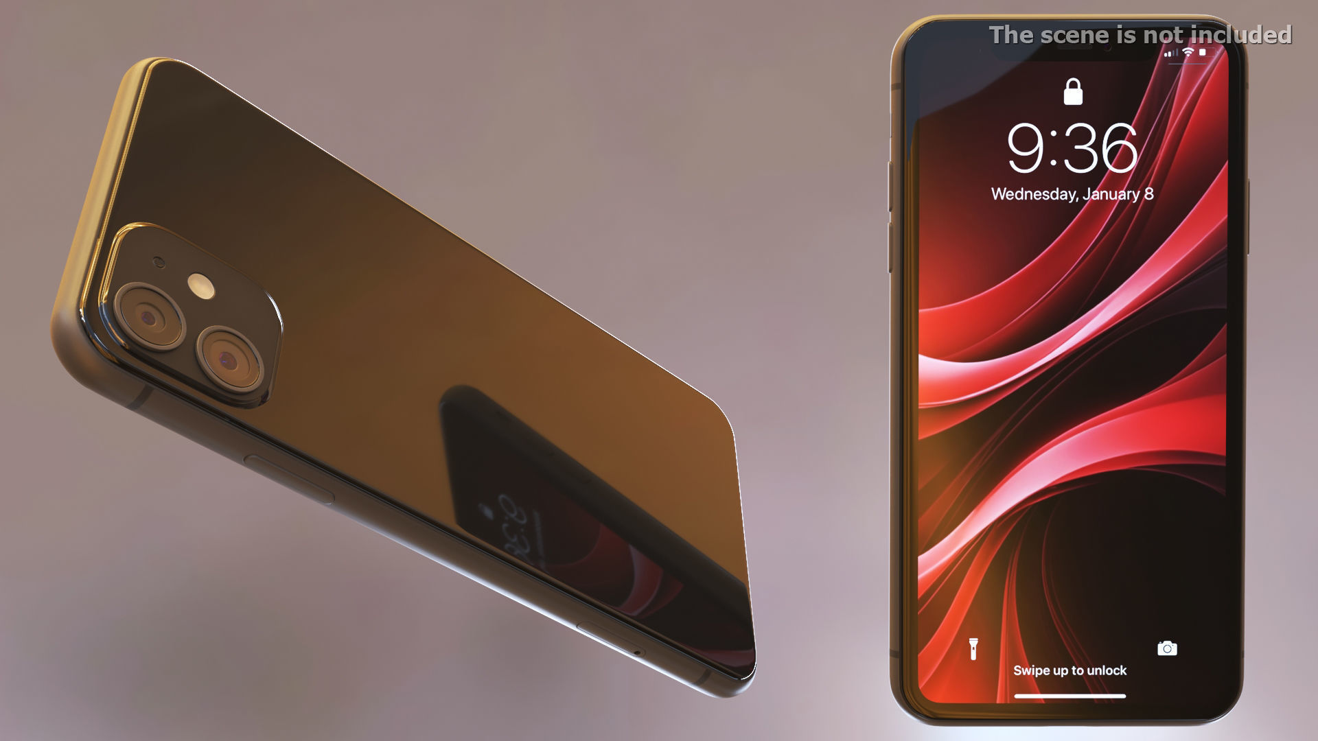 Smartphone Black 3D model_3