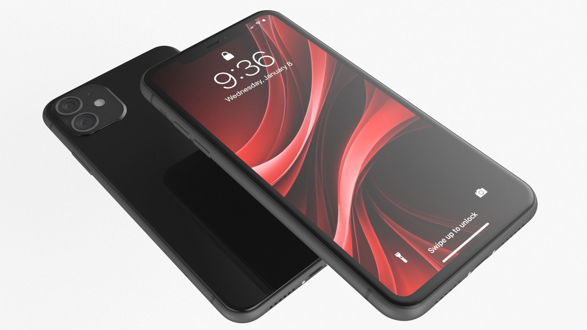 Smartphone Black 3D model_5