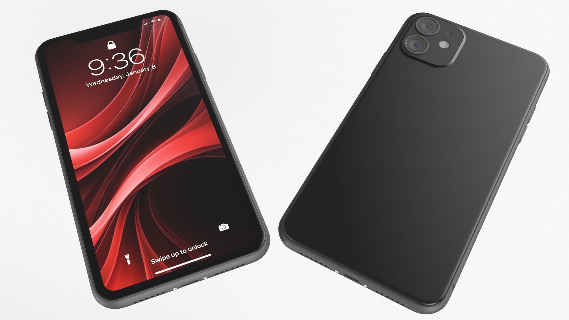 Smartphone Black 3D model_8