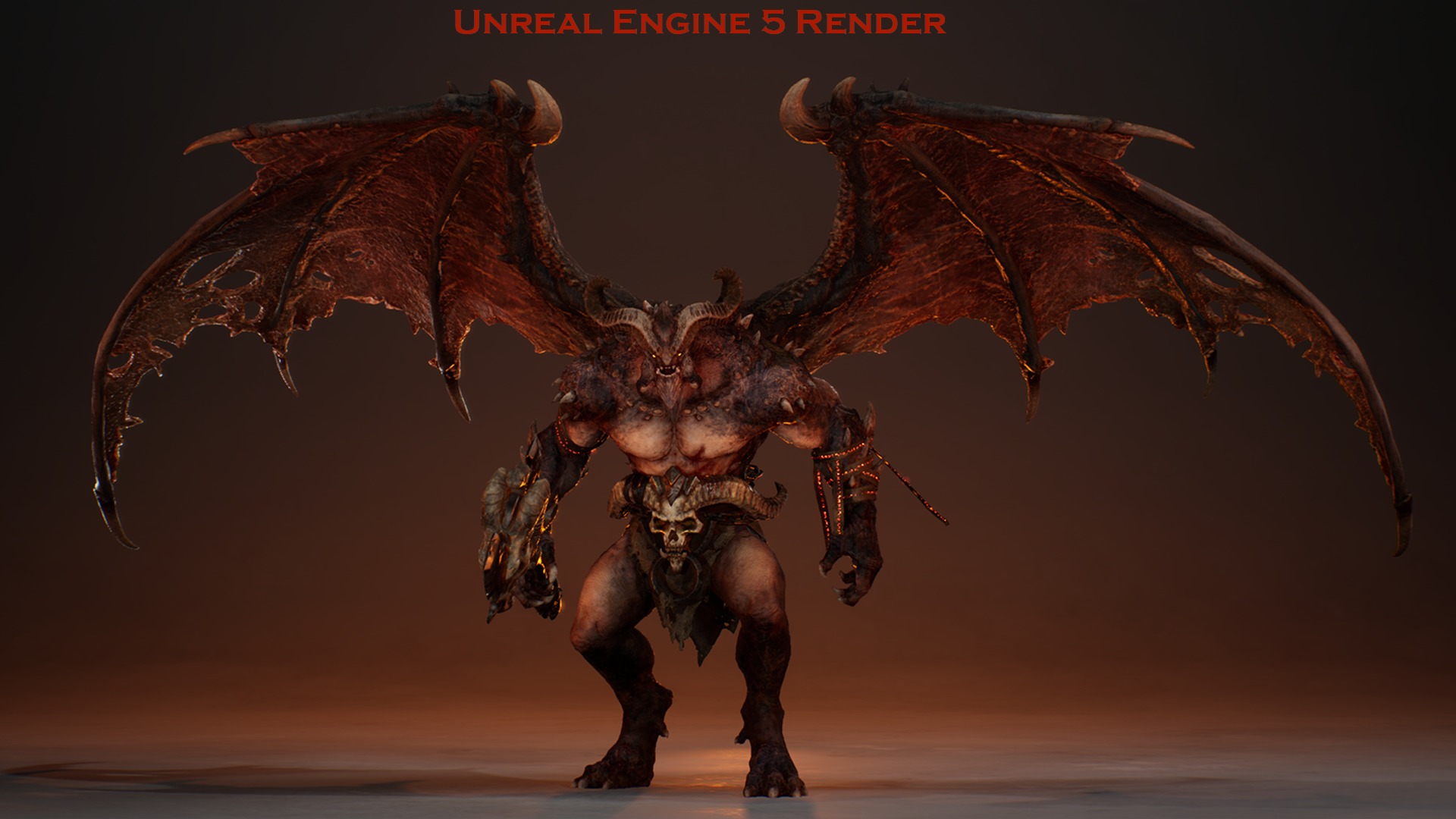 Demon Lord Low-poly 3D model_6