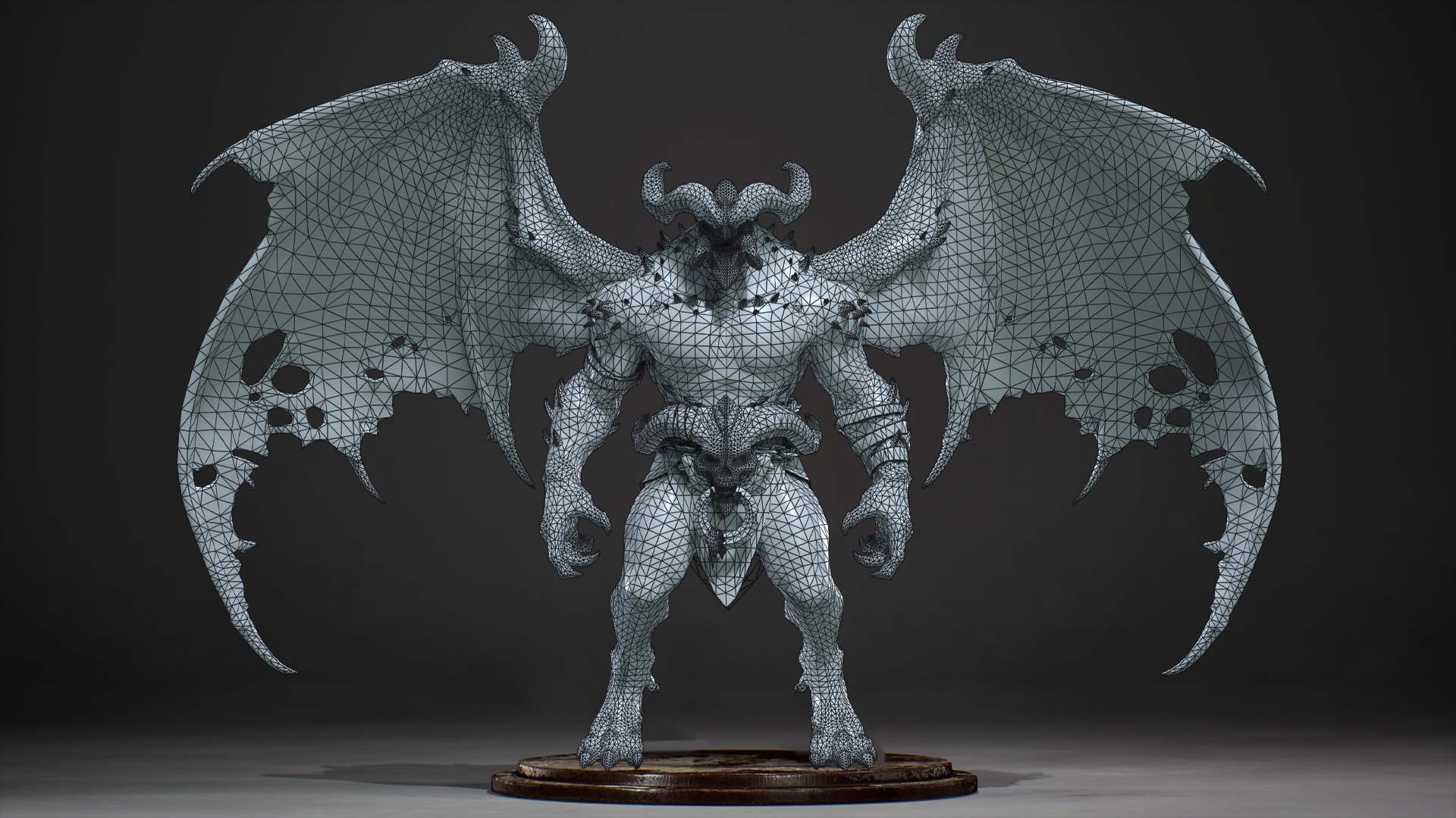 Demon Lord Low-poly 3D model_9