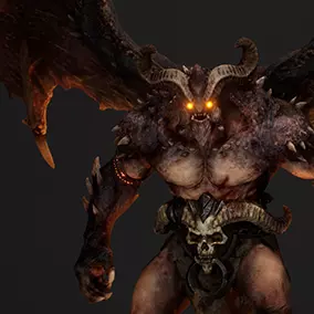Demon Lord Low-poly 3D model_0
