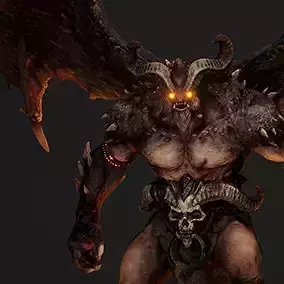 Demon Lord Low-poly 3D model