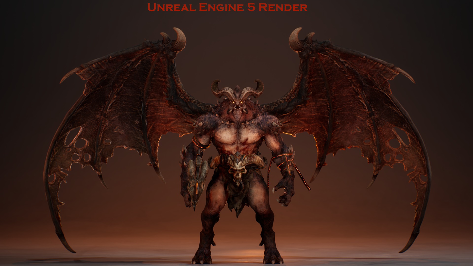 Demon Lord Low-poly 3D model_7