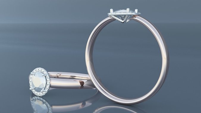 Rose Gold Ring Free 3D print model
