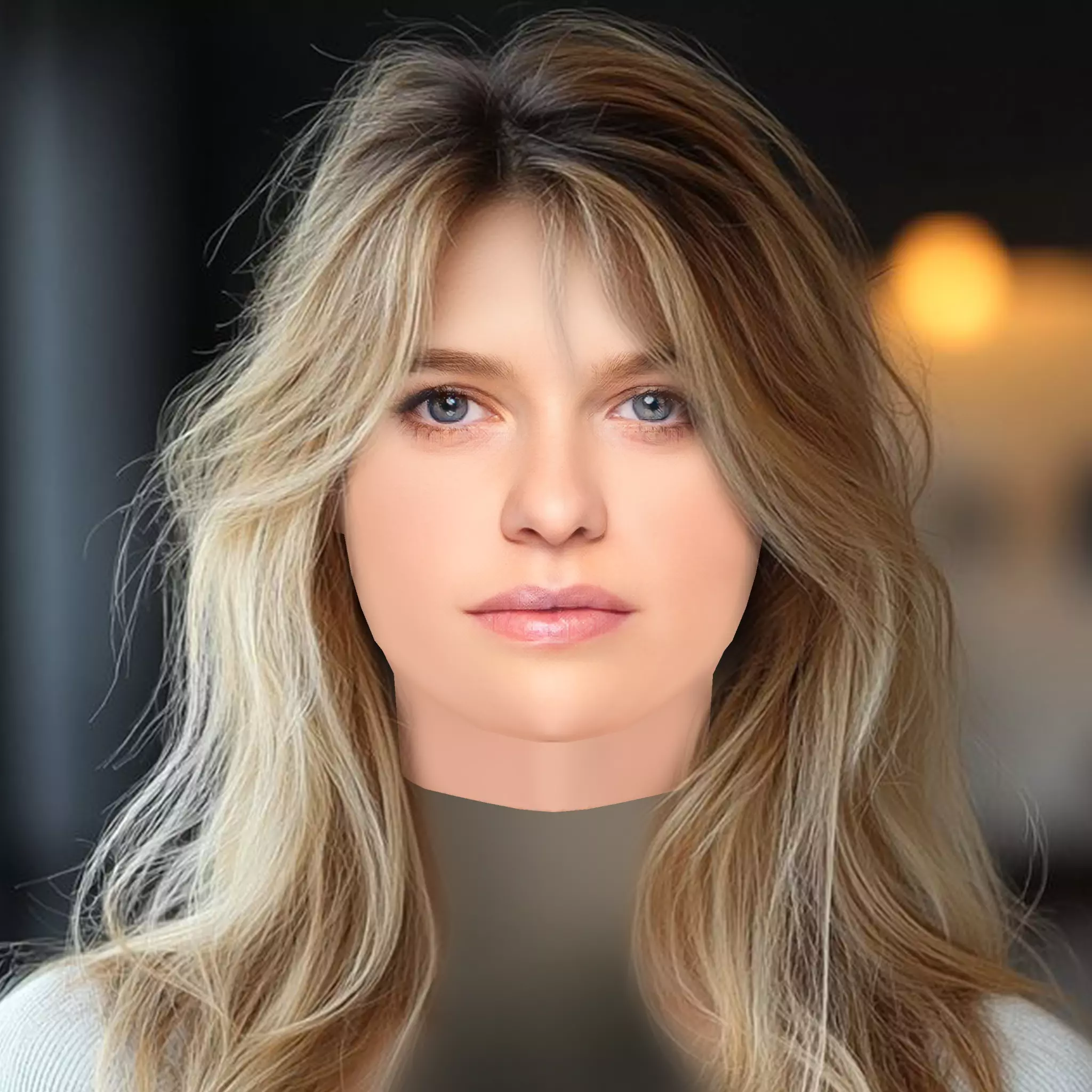 Alice Eve Head - No Hair - Low poly head for game Low-poly 3D model