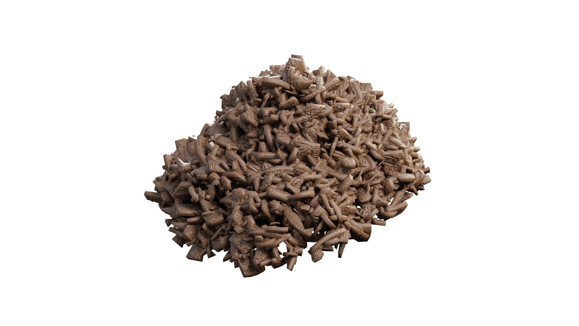 3D Chewing Cookies With Rig 3D model_3