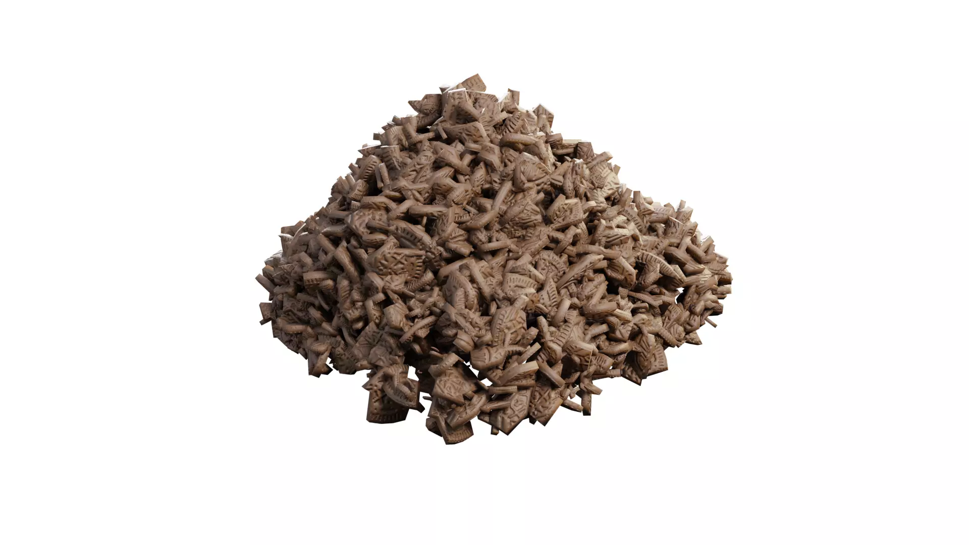 3D Chewing Cookies With Rig 3D model_0