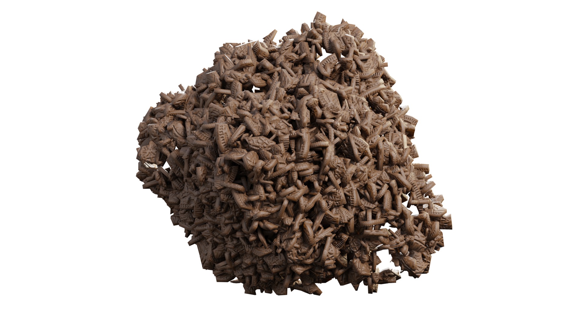 3D Chewing Cookies With Rig 3D model_1