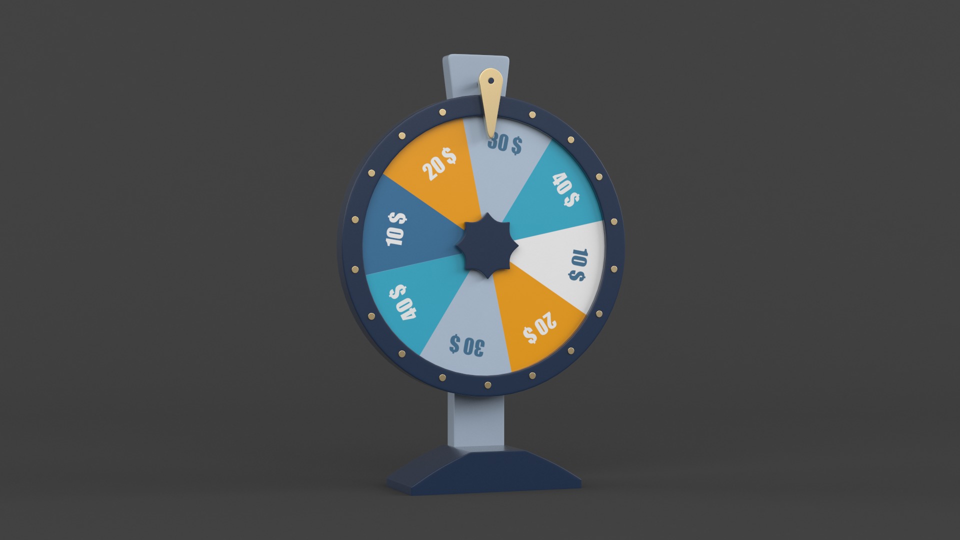 Wheel of Fortune 3D model_4
