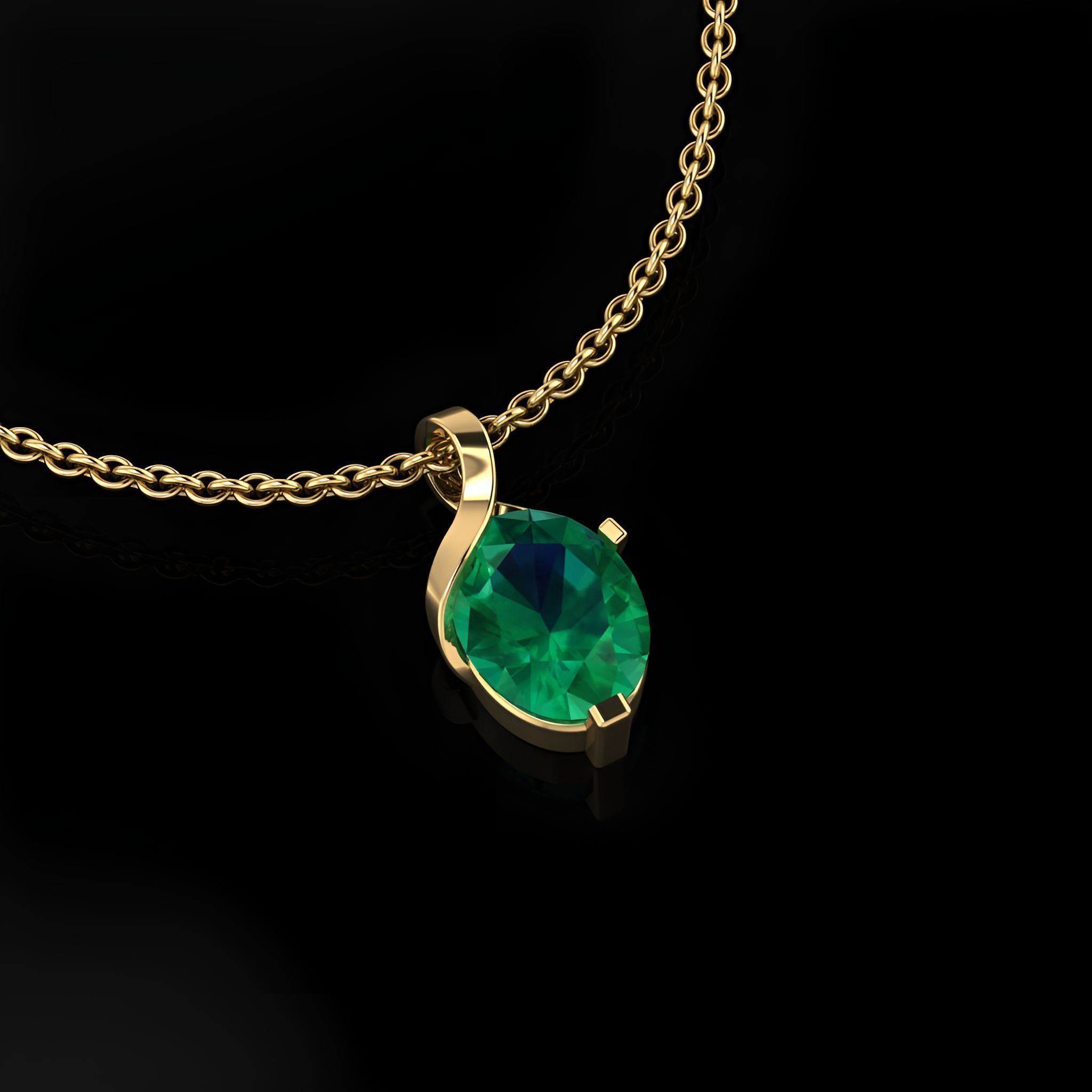 Pendant Twisted  3D print model_1