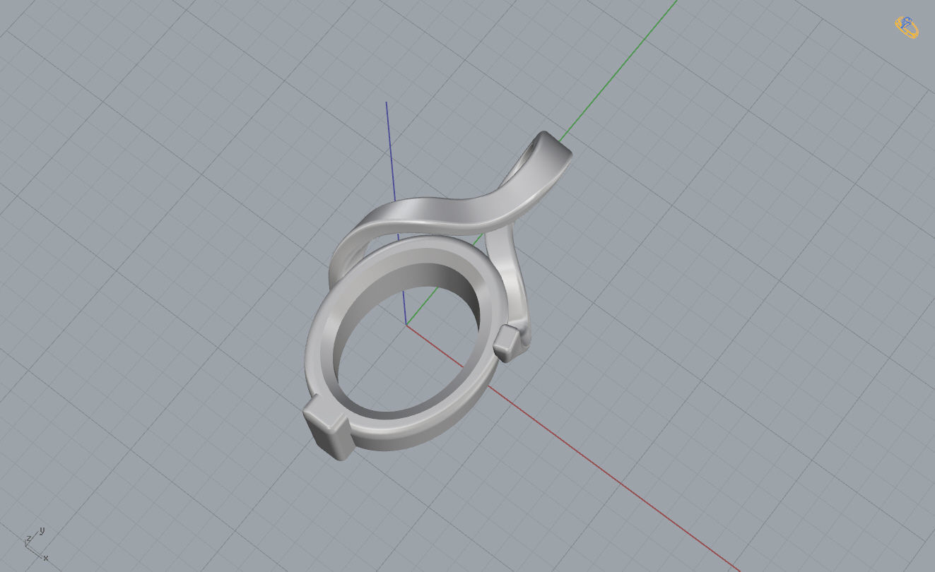 Pendant Twisted  3D print model_15