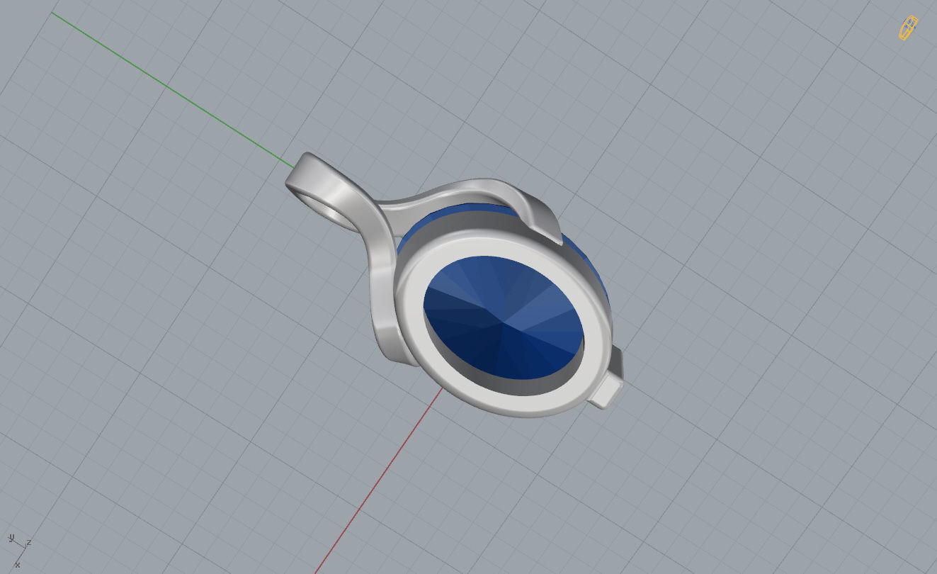 Pendant Twisted  3D print model_14
