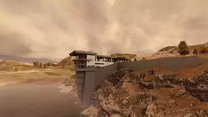 Cliffside Retreat- Modern Mountaintop- Elevated Living 3D model