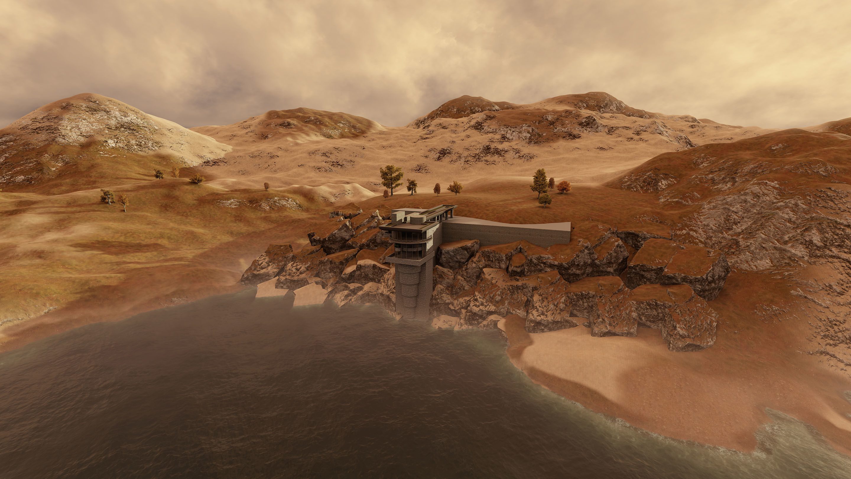 Cliffside Retreat- Modern Mountaintop- Elevated Living 3D model_5