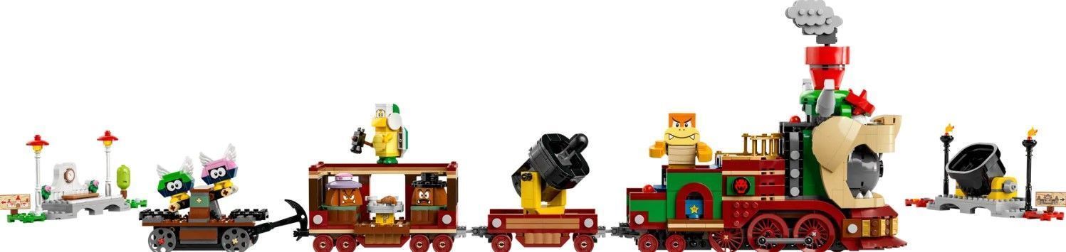 PixelBricks3D - LEGO Bowser Express Train  3D print model_1